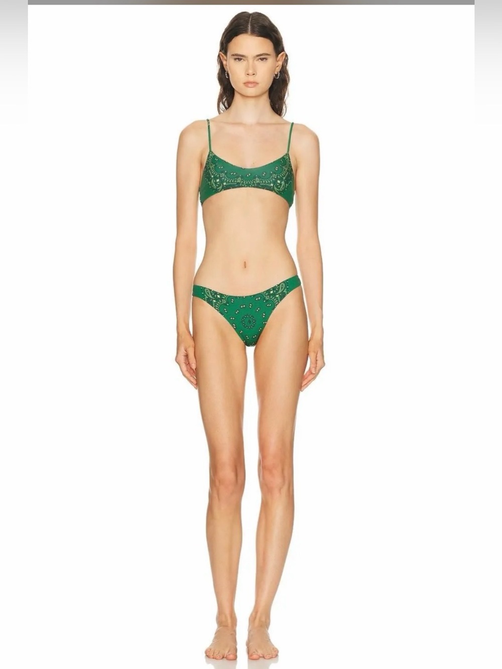 THE ATTICO Bikini Top in Bandana Print | Size XS | $450 MSRP